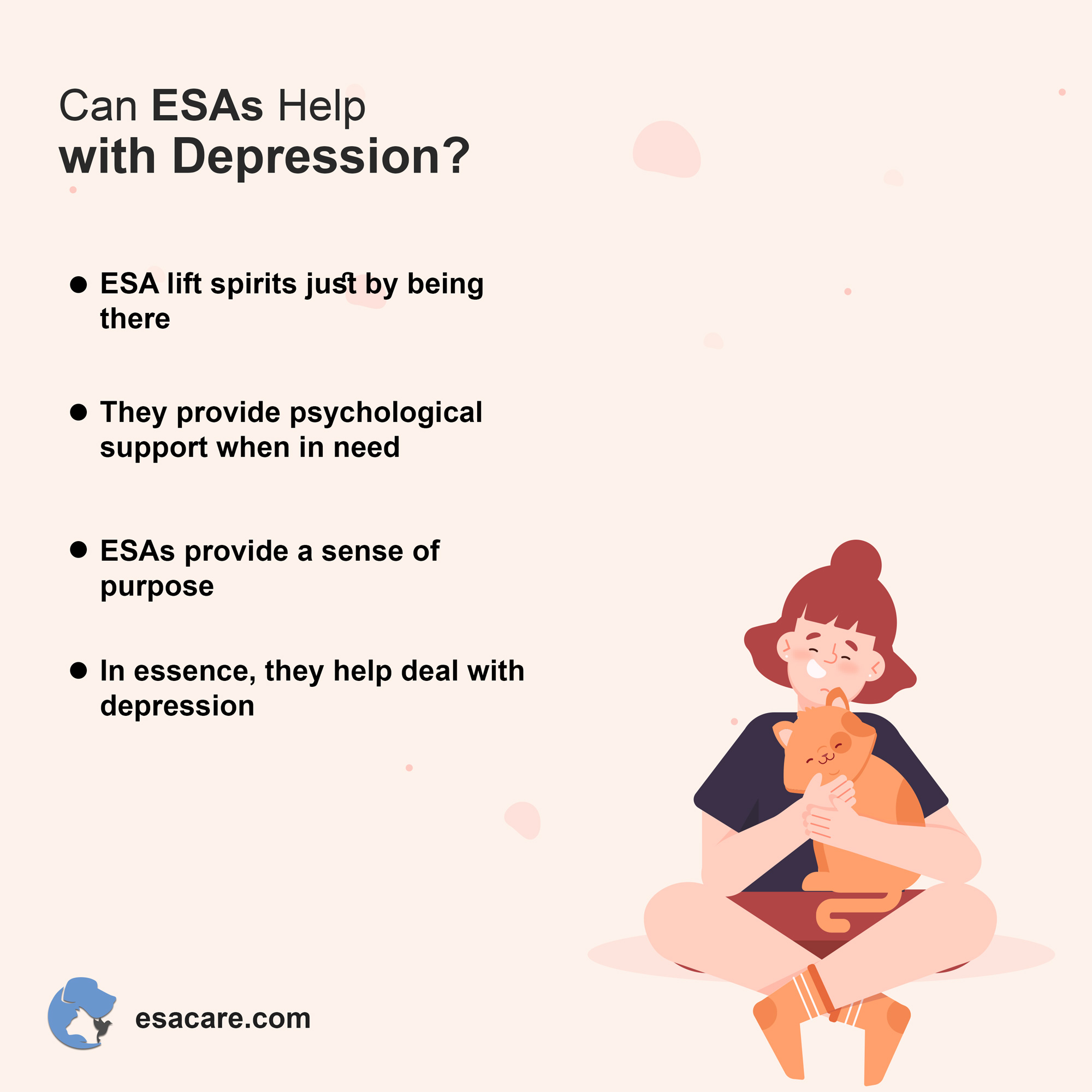 How Emotional Support Animals Help With Depression ESA Care
