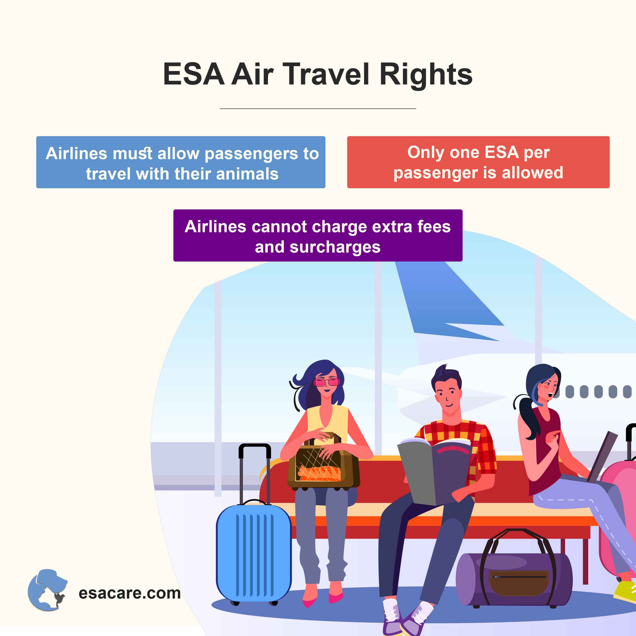 esa air travel rights