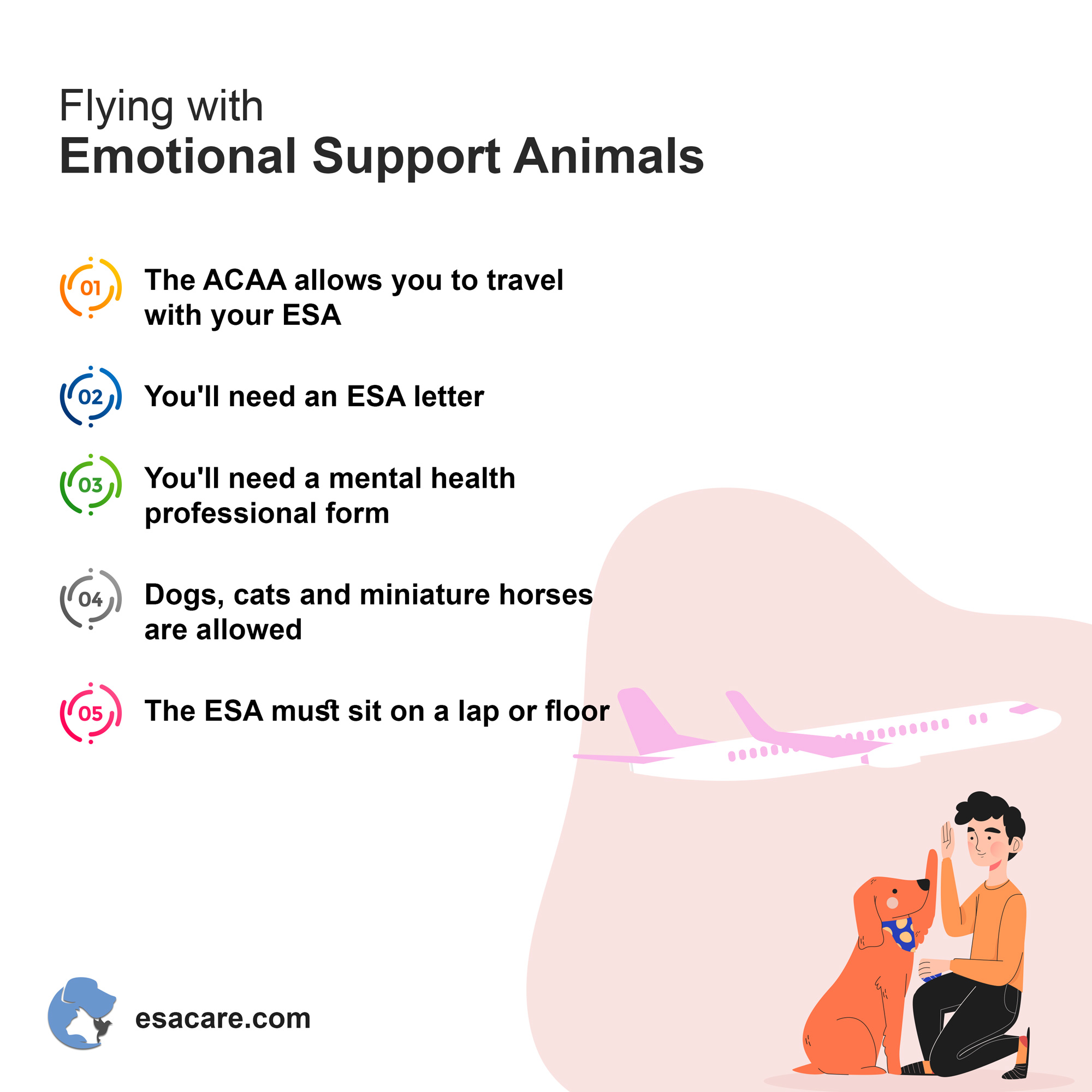 How To Travel On Planes With Emotional Support Animals Esa Care