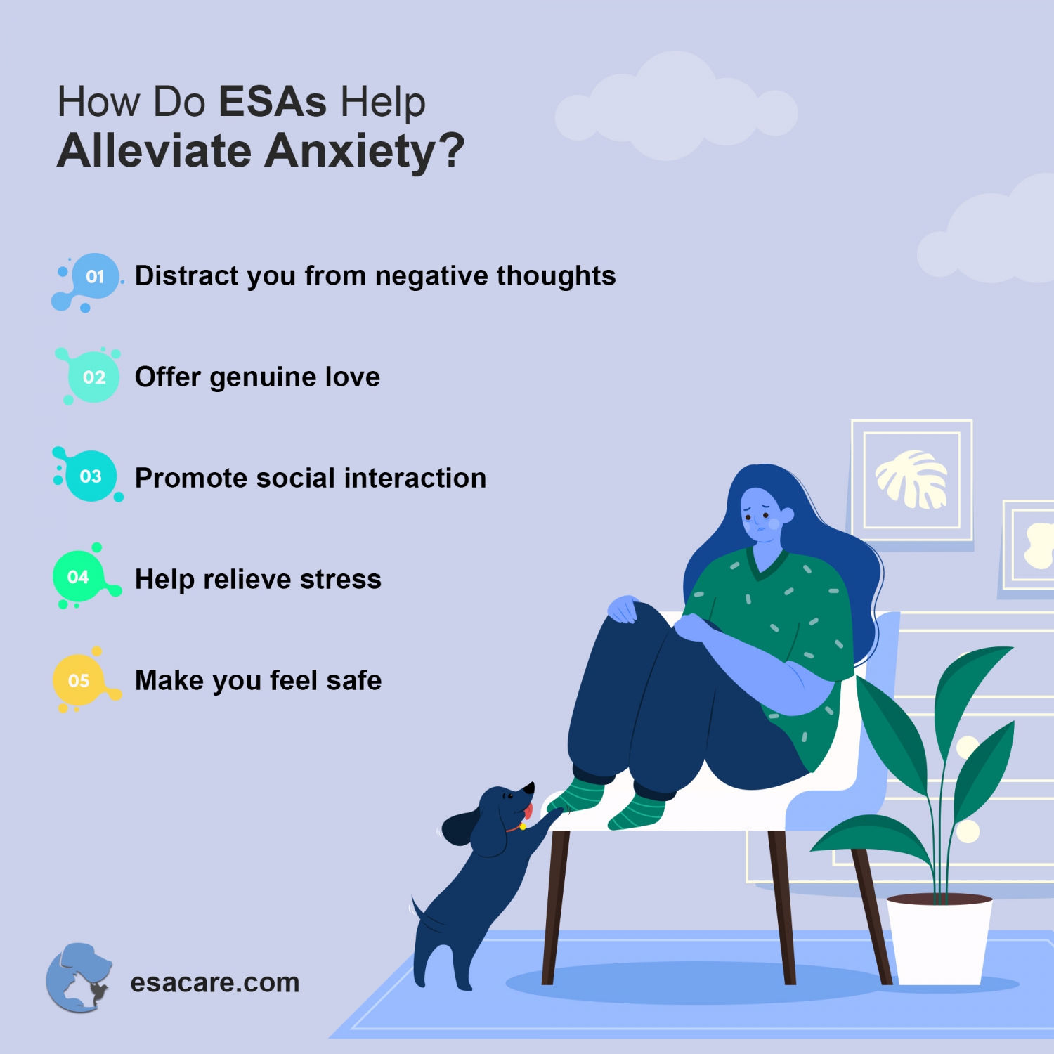 Are ESA Effective Treatments For Anxiety? - ESA Care