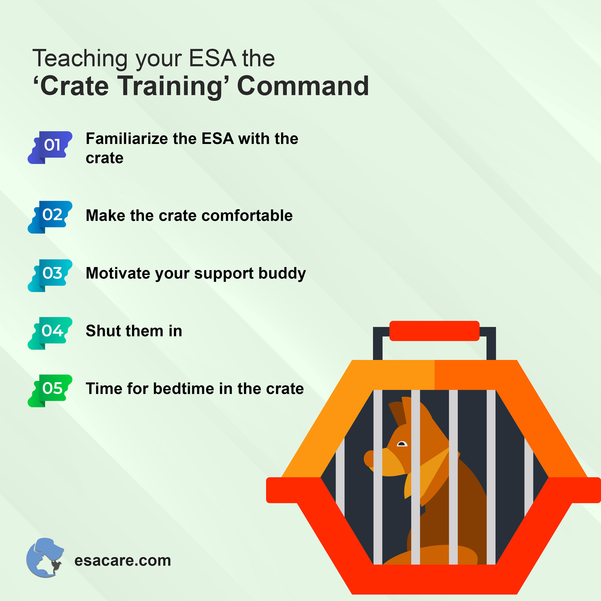 ESA crate training