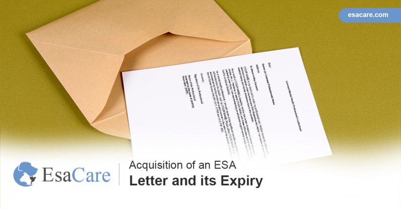 Acquisition Of An ESA Letter And Its Expiry - ESA Care