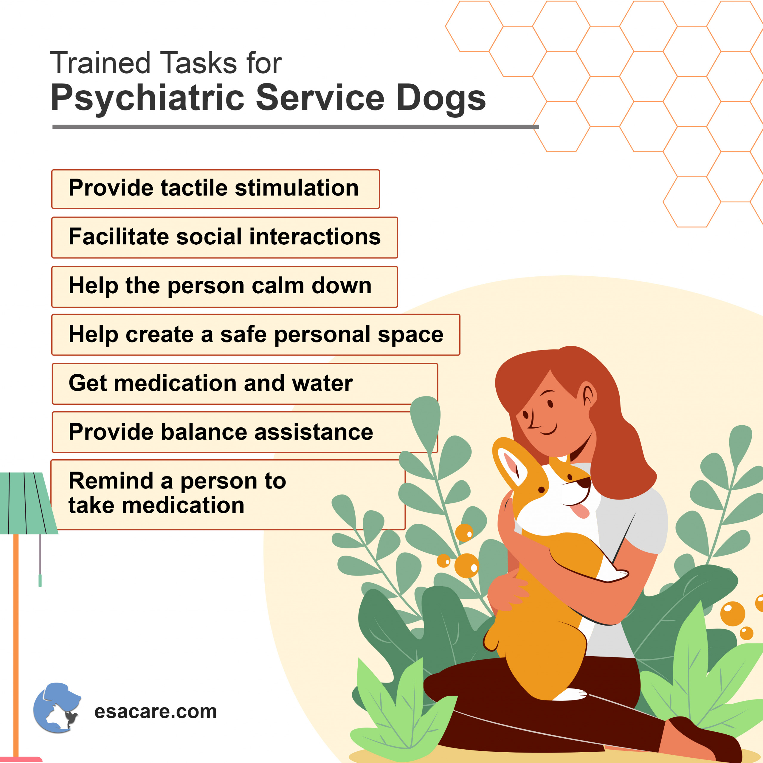 Tasks for Psychiatric Service Dog